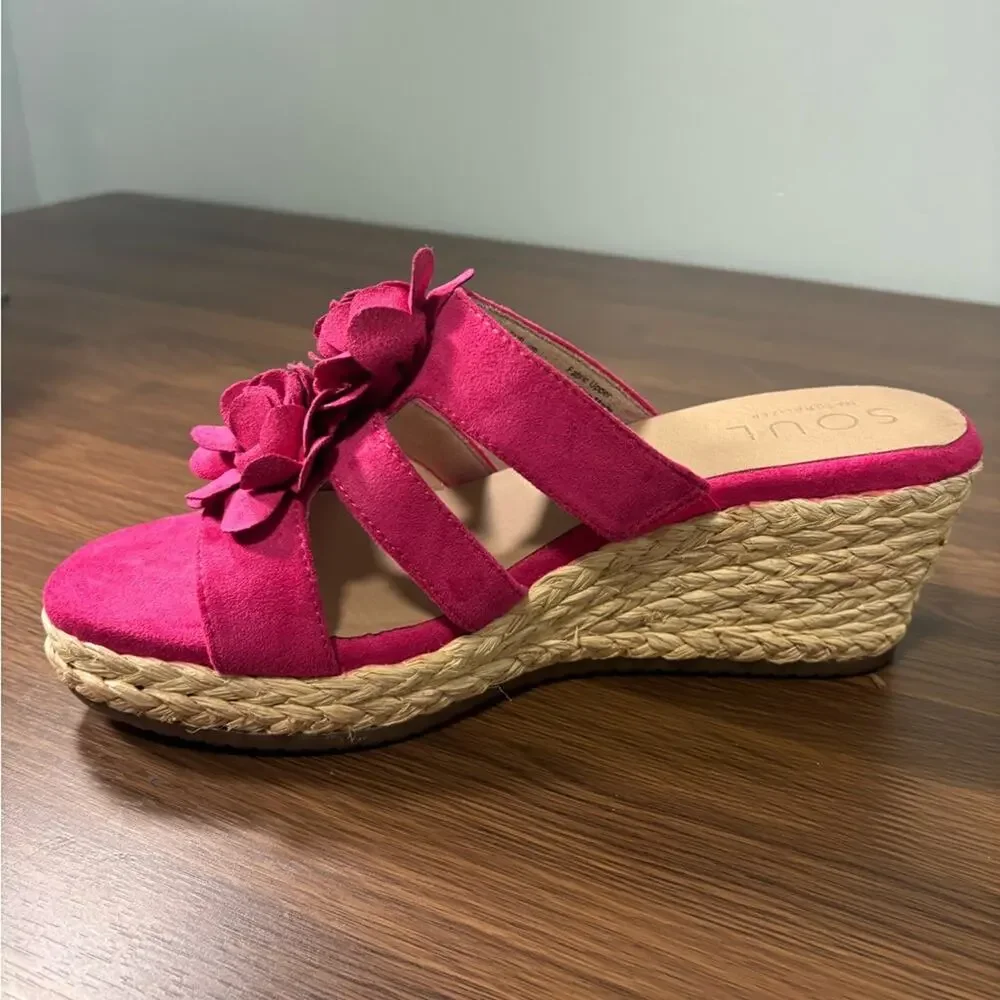SOUL Naturalizer Pink Floral Espadrilles‎ NWOT Size 11